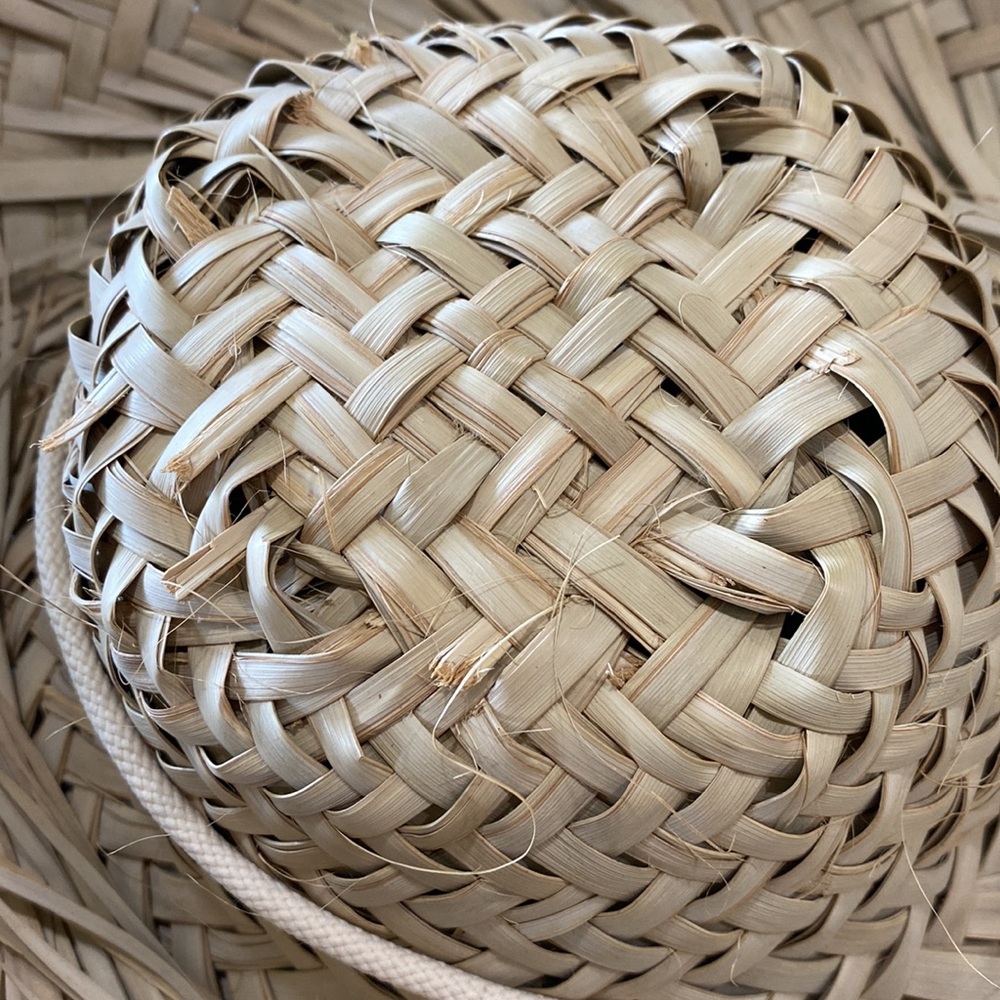 Fringed Beachcomber Straw Sun Hat - Natural Raffia! - Picture 3 of 5